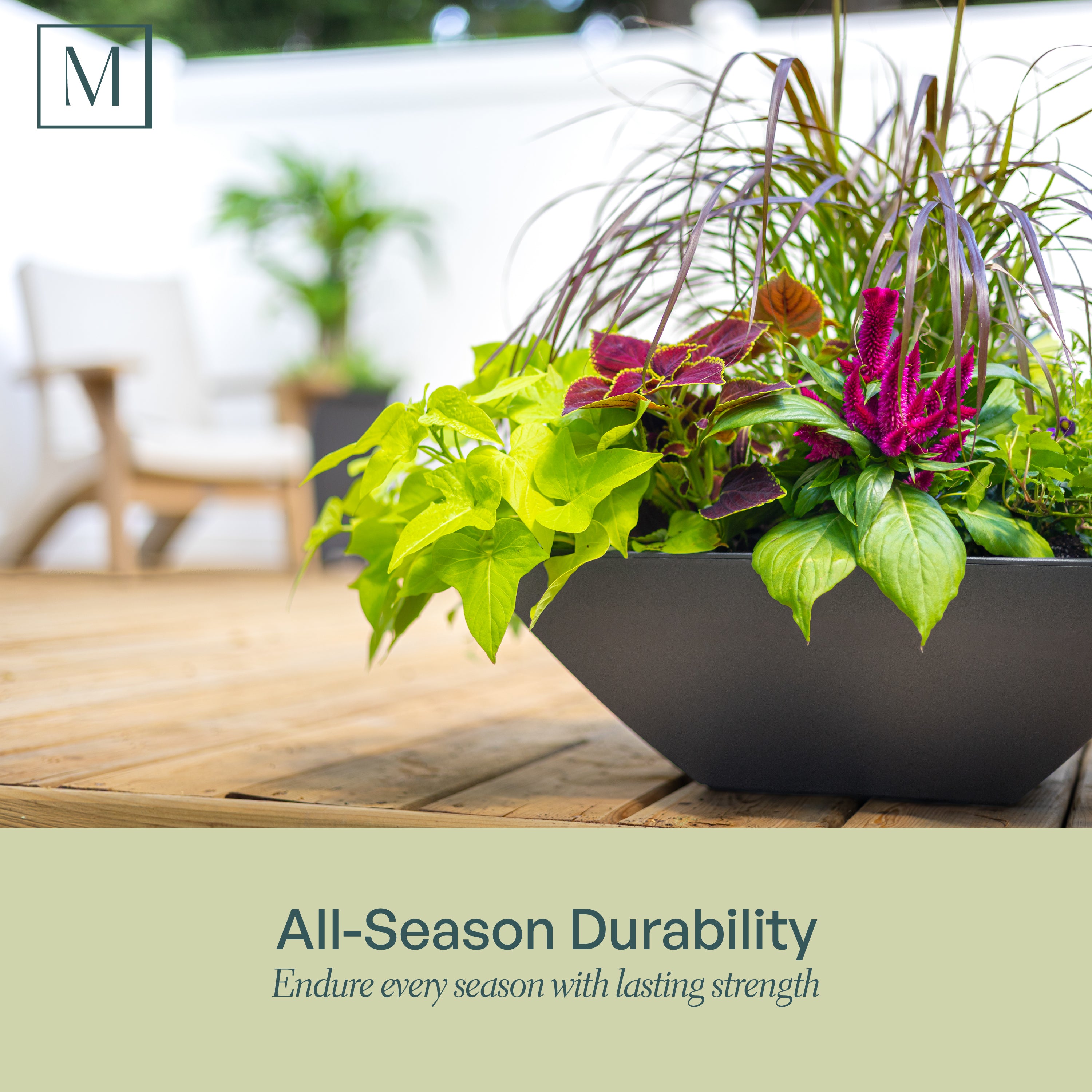 Evolve Tapered Bowl Planter