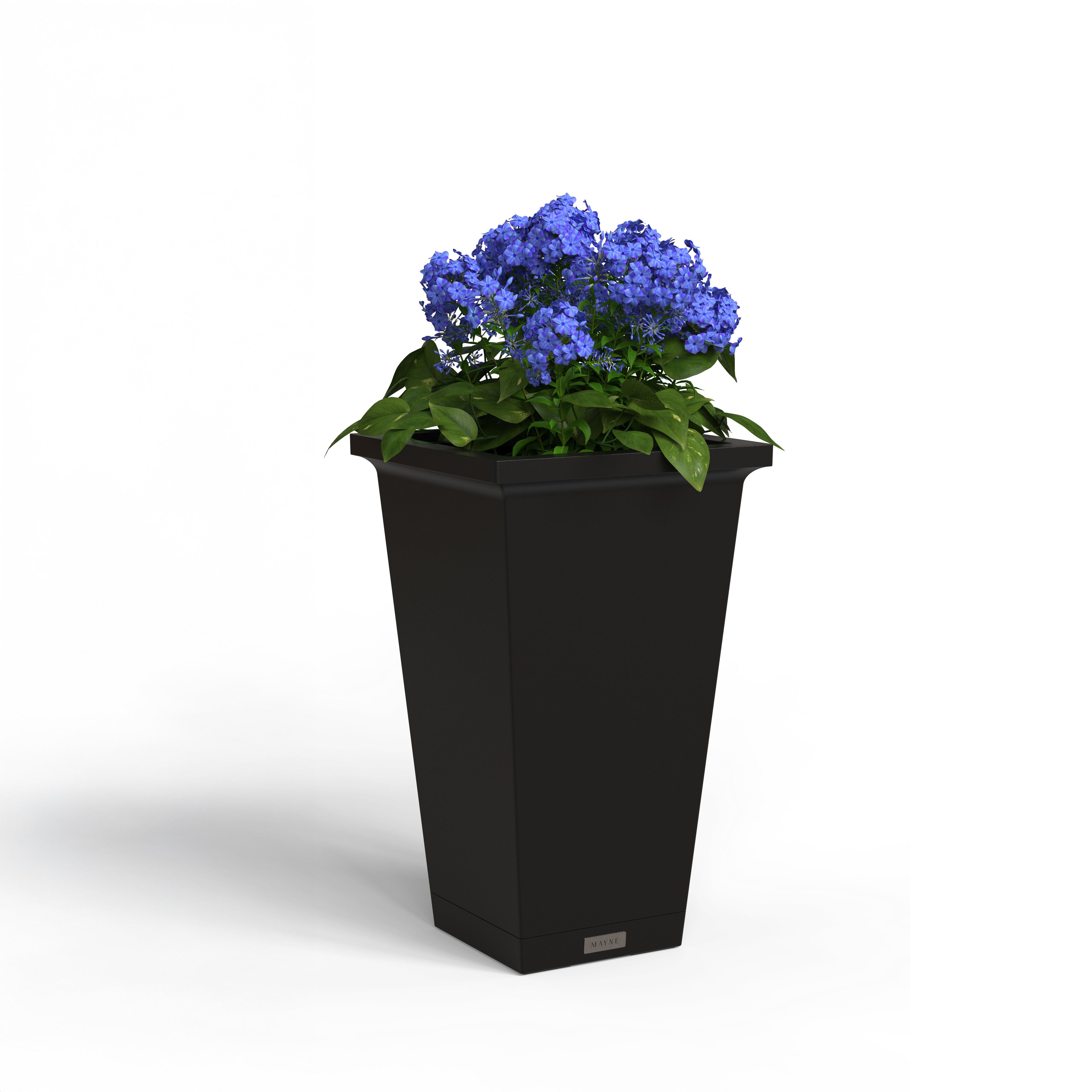 Mayne Evolve 24-Inch Tall Planter with Removable Planting Insert and Drip Tray