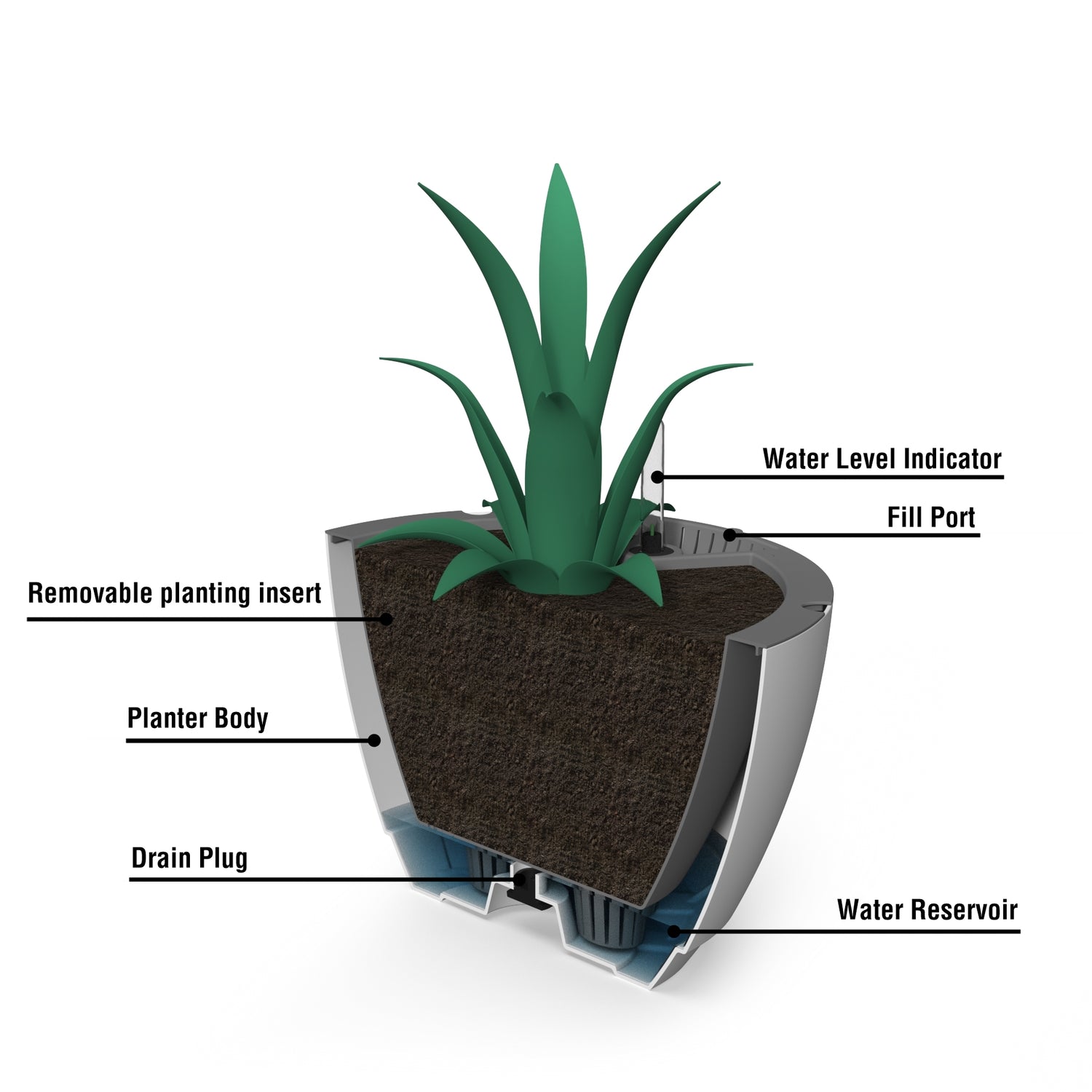 Mayne Caprio Hanging Planter (2-Pack)