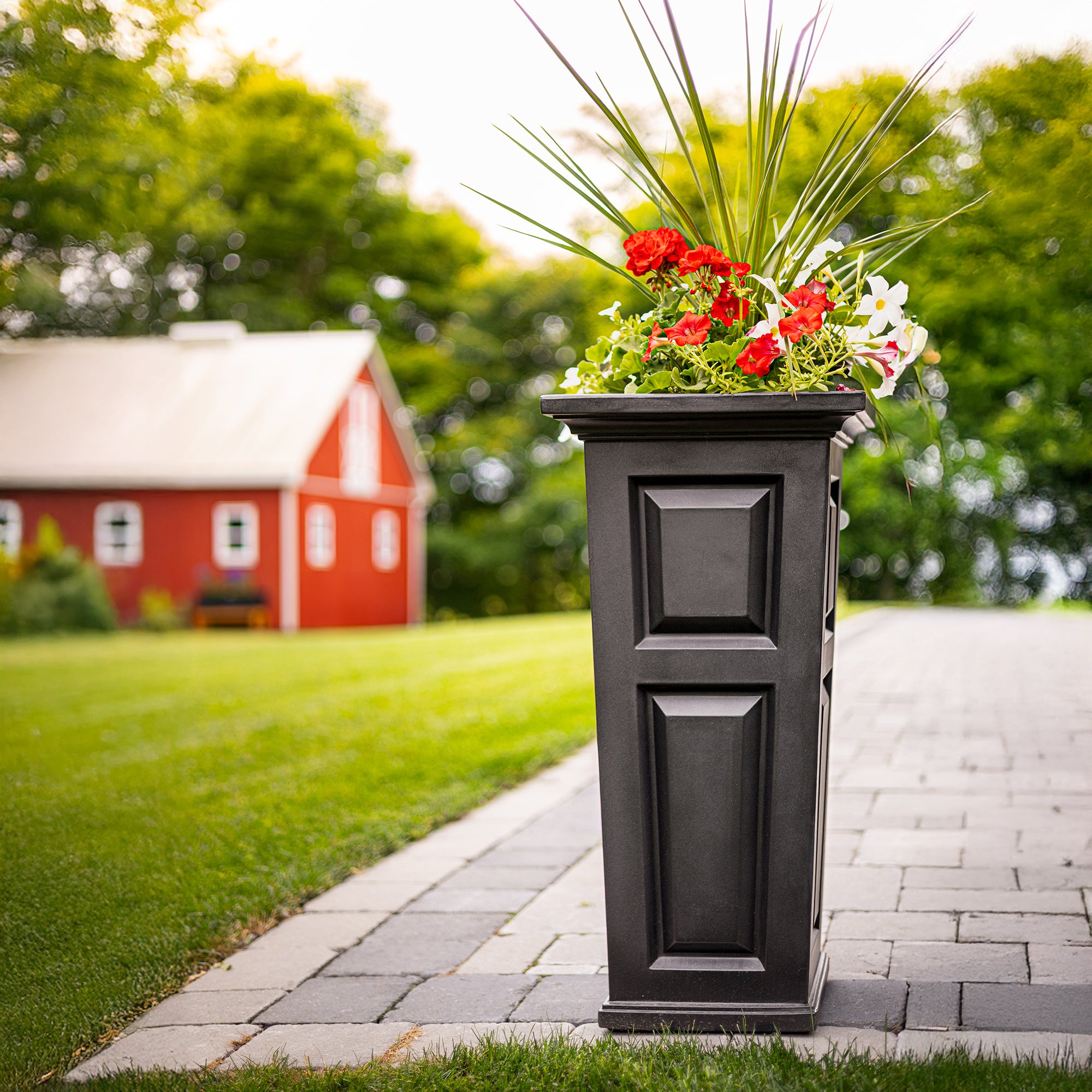 Mayne Nantucket 32-Inch Self-Watering Tall Planter with Removable Planting Insert