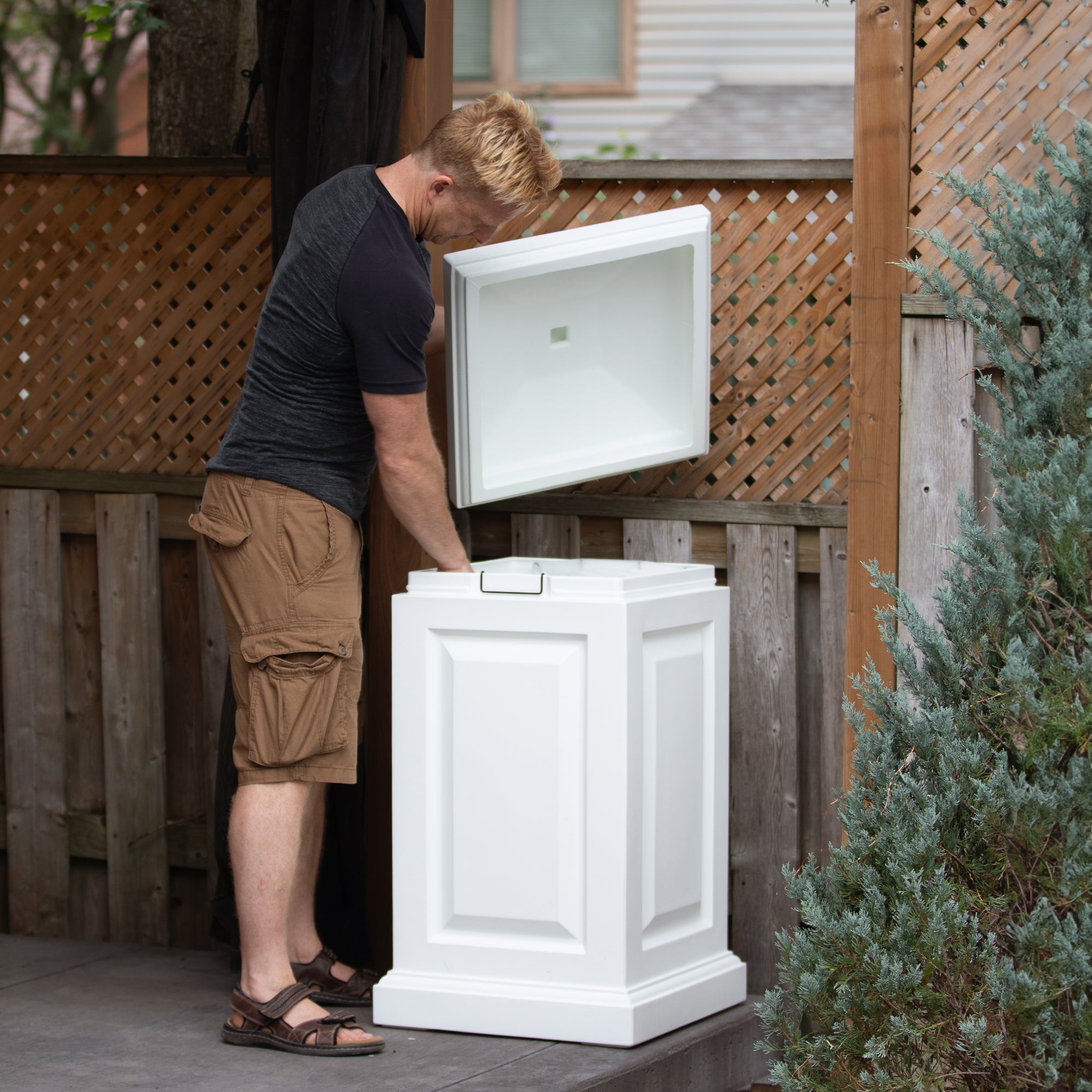 Mayne Berkshire Multi-Purpose Storage Bin - Includes Waste Bag Hooks