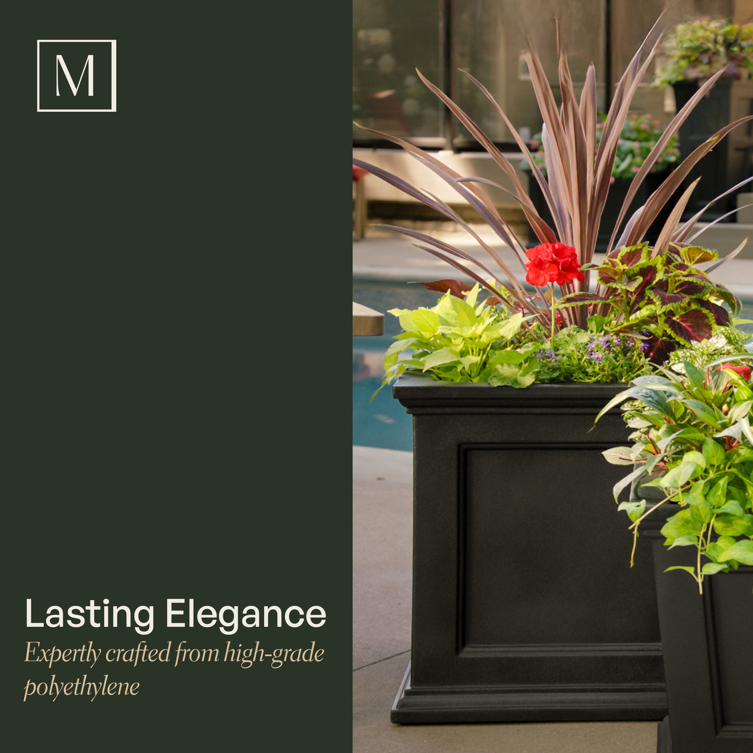 Mayne Fairfield 20-Inch Self-Watering Square Planter