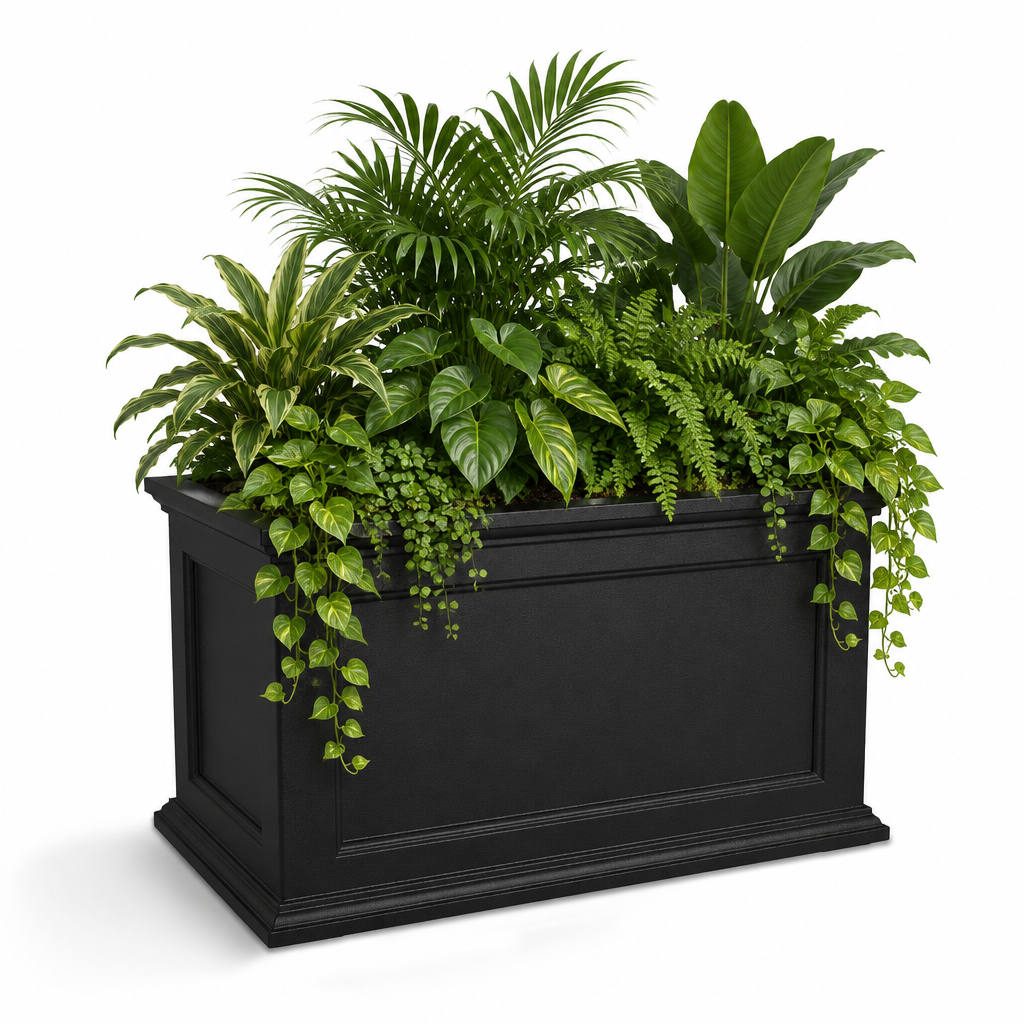 Mayne Fairfield 20x36-Inch Self-Watering Rectangle Planter