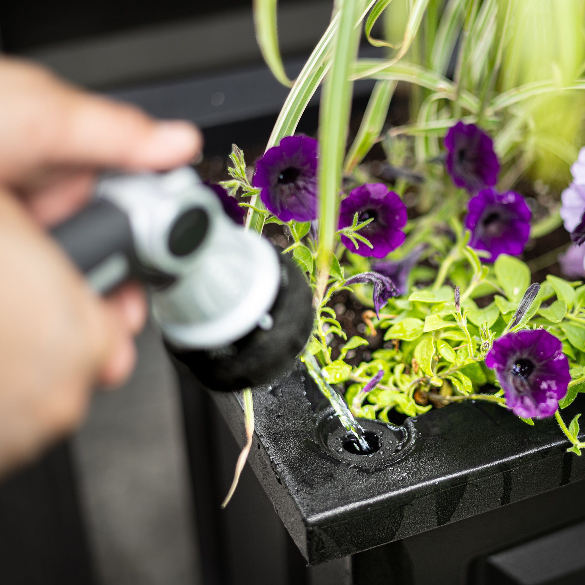 Mayne Nantucket 16-Inch Self-Watering Square Planter