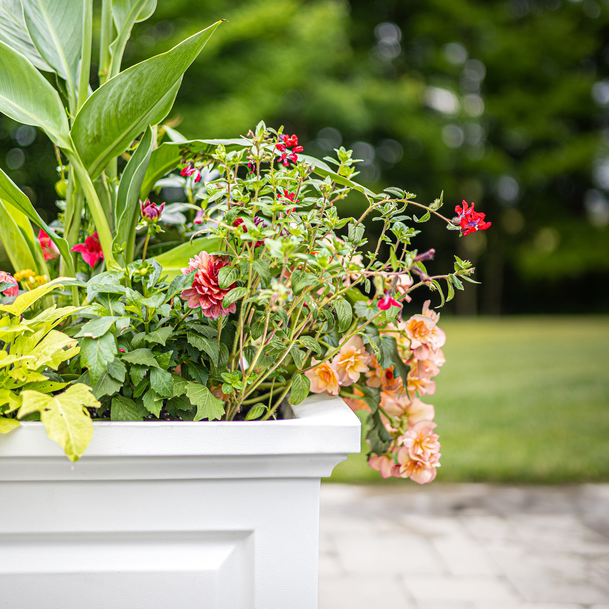 Mayne Nantucket 16-Inch Self-Watering Square Planter