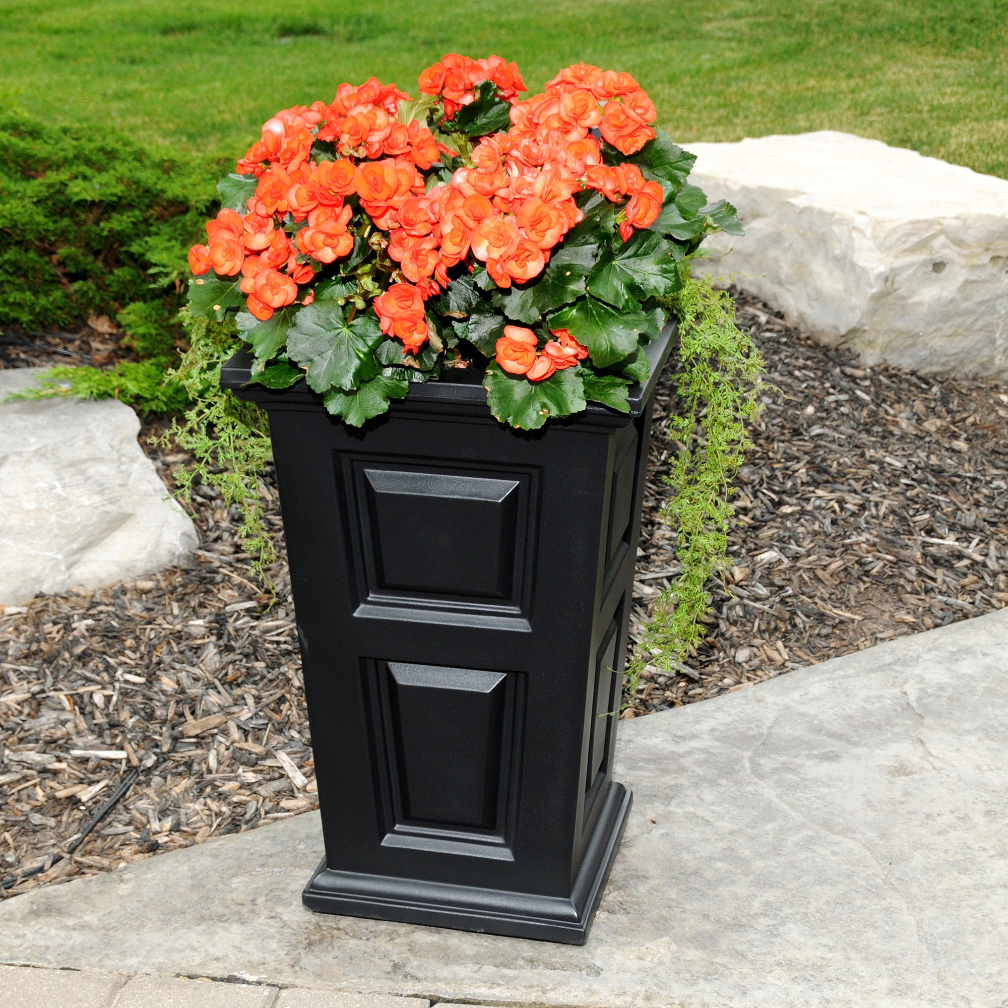 Mayne Wyndham 24-Inch Self-Watering Tall Planter with Removable Planting Insert