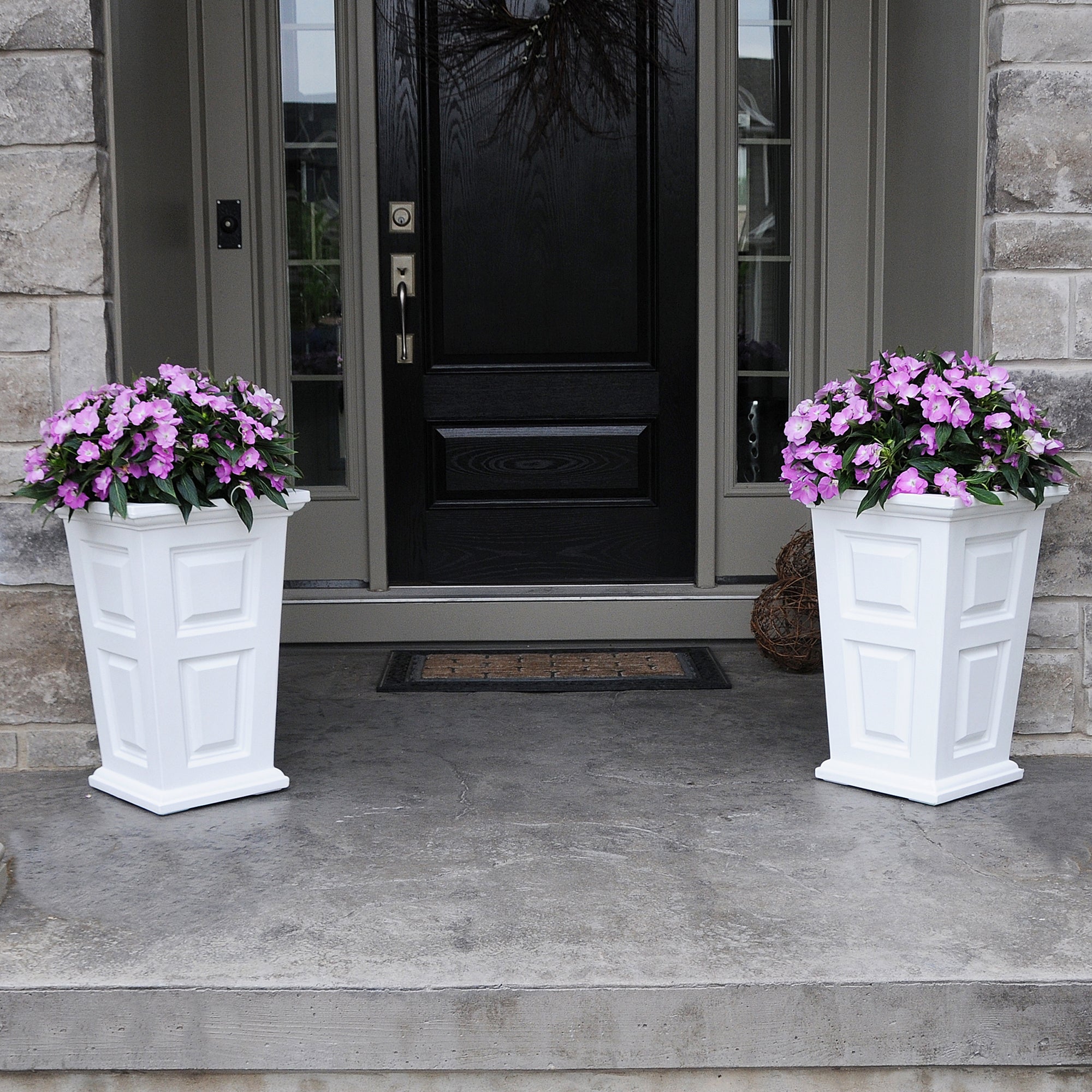 Mayne Wyndham 24-Inch Self-Watering Tall Planter with Removable Planting Insert