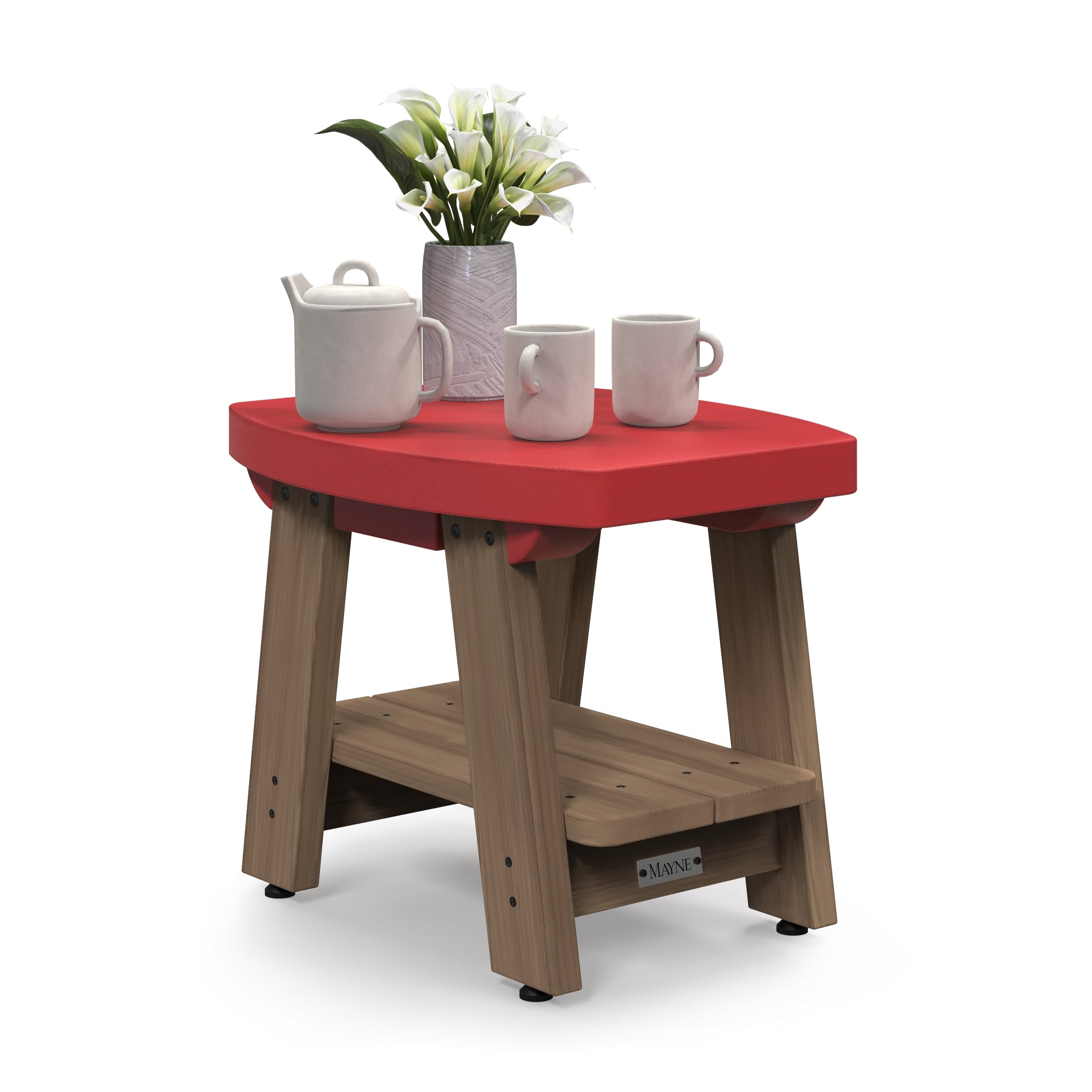 Mayne Mesa Patio Side Table (Red)