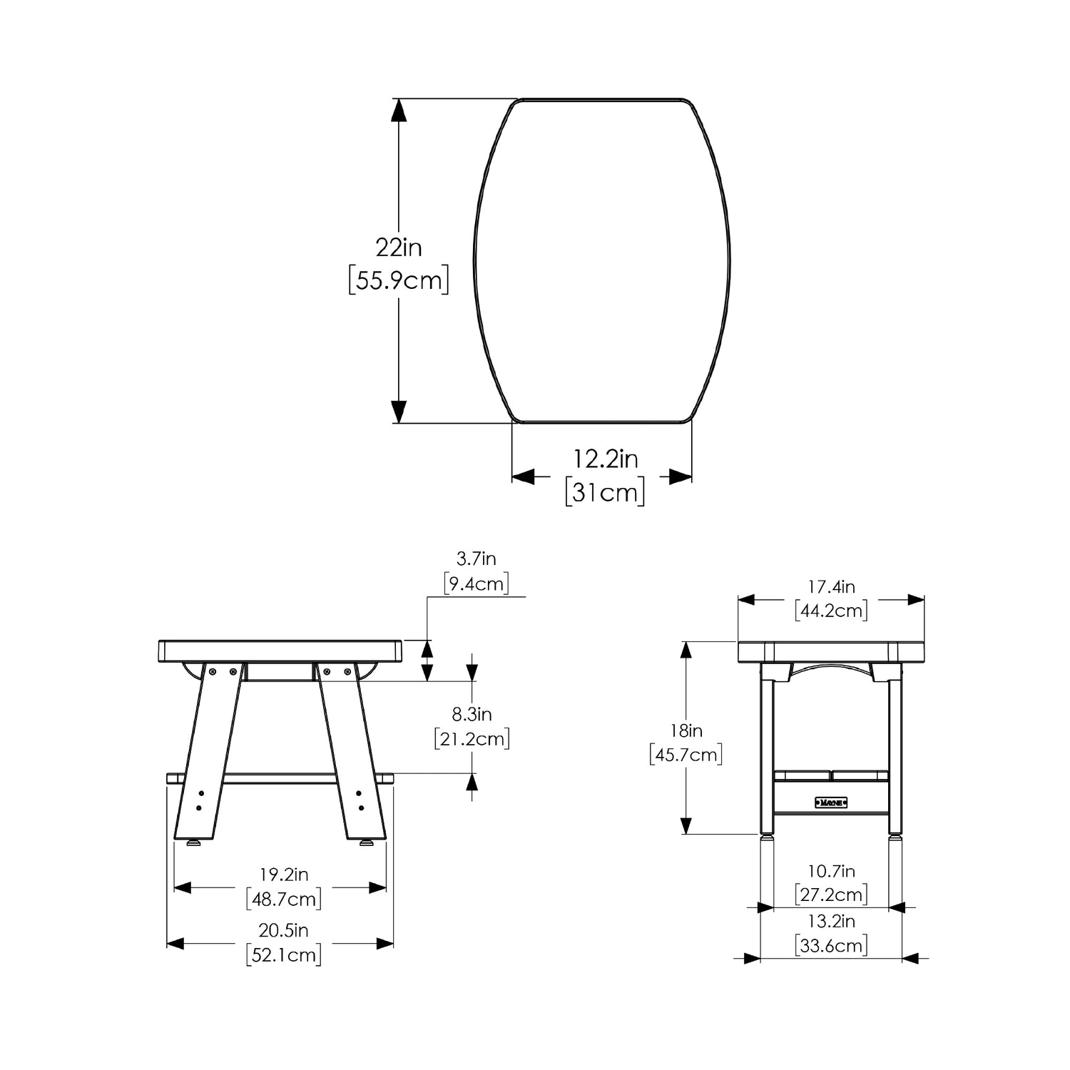 Mayne Mesa Patio Side Table