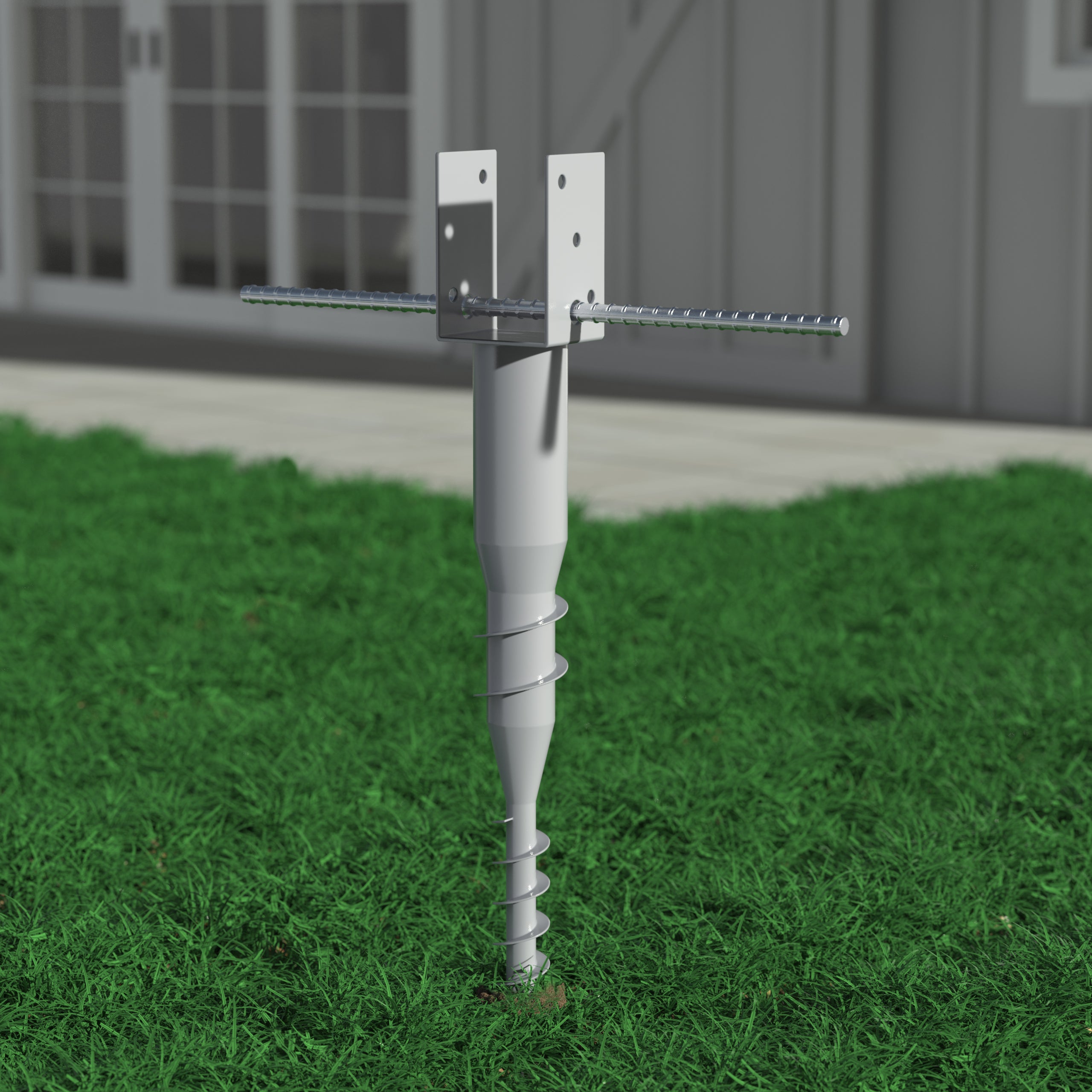 Mayne Mayne No Dig Ground Anchor - Includes Lag Bolts & Rebar
