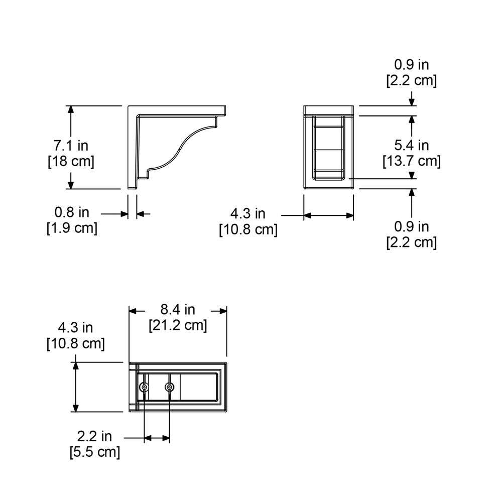 Mayne Yorkshire Corbels (2-Pack)
