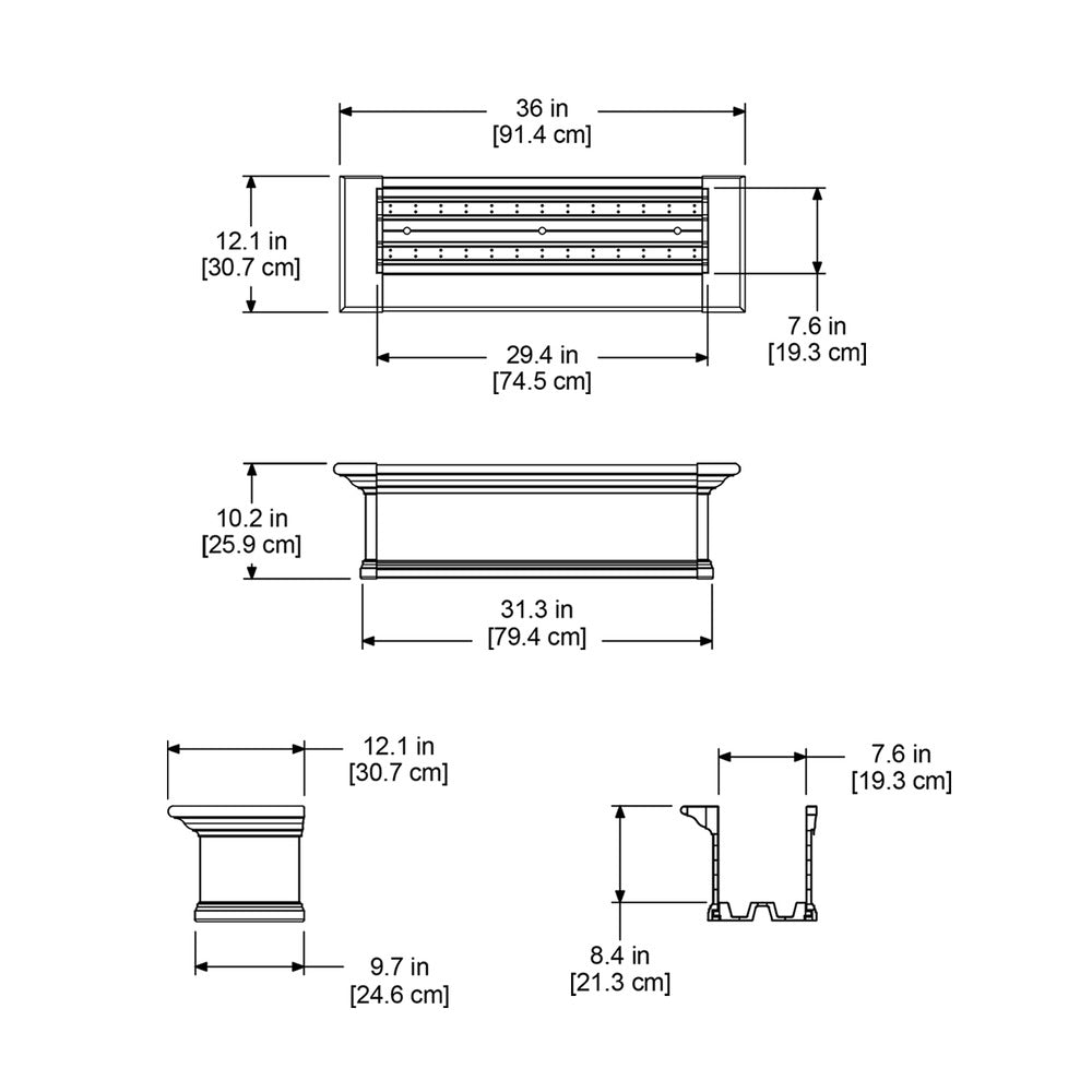 Mayne Yorkshire 3ft Window Box
