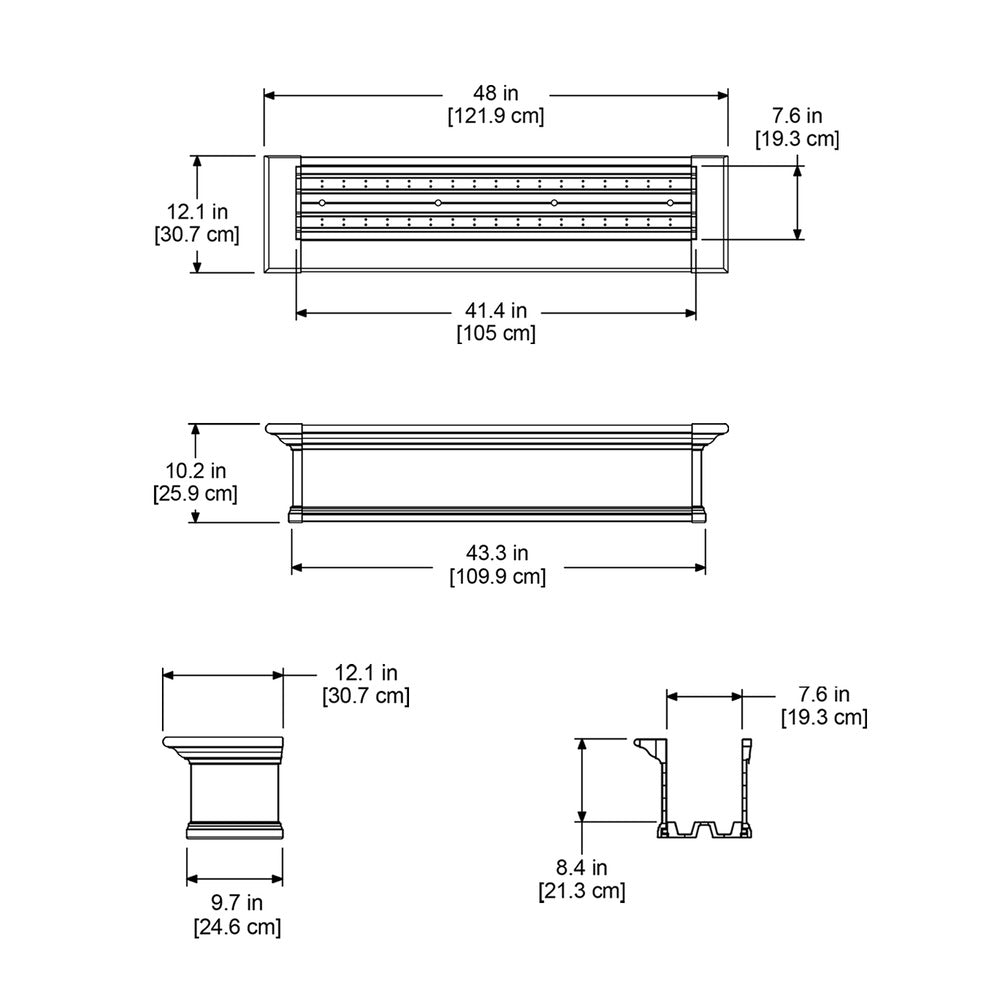 Mayne Yorkshire 4ft Window Box