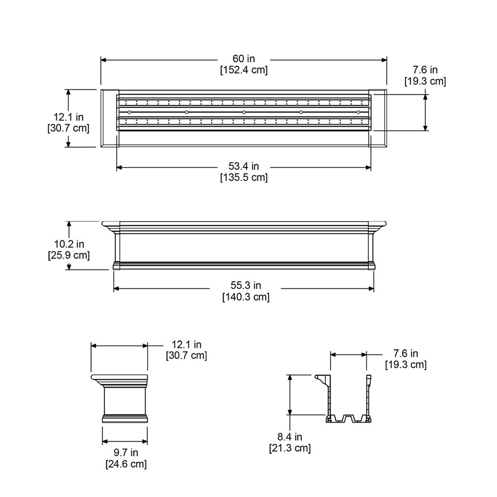 Mayne Yorkshire 5ft Window Box
