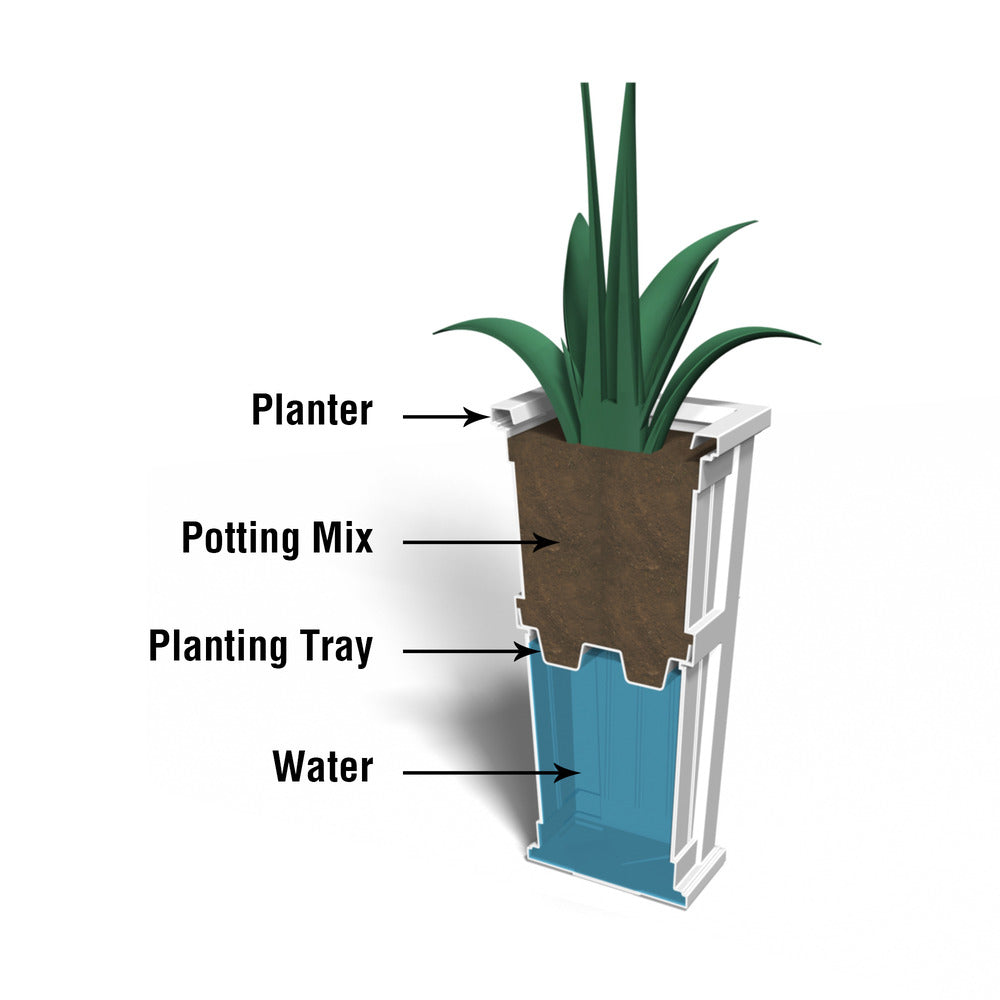 Mayne Cape Cod 32in Tall Planter