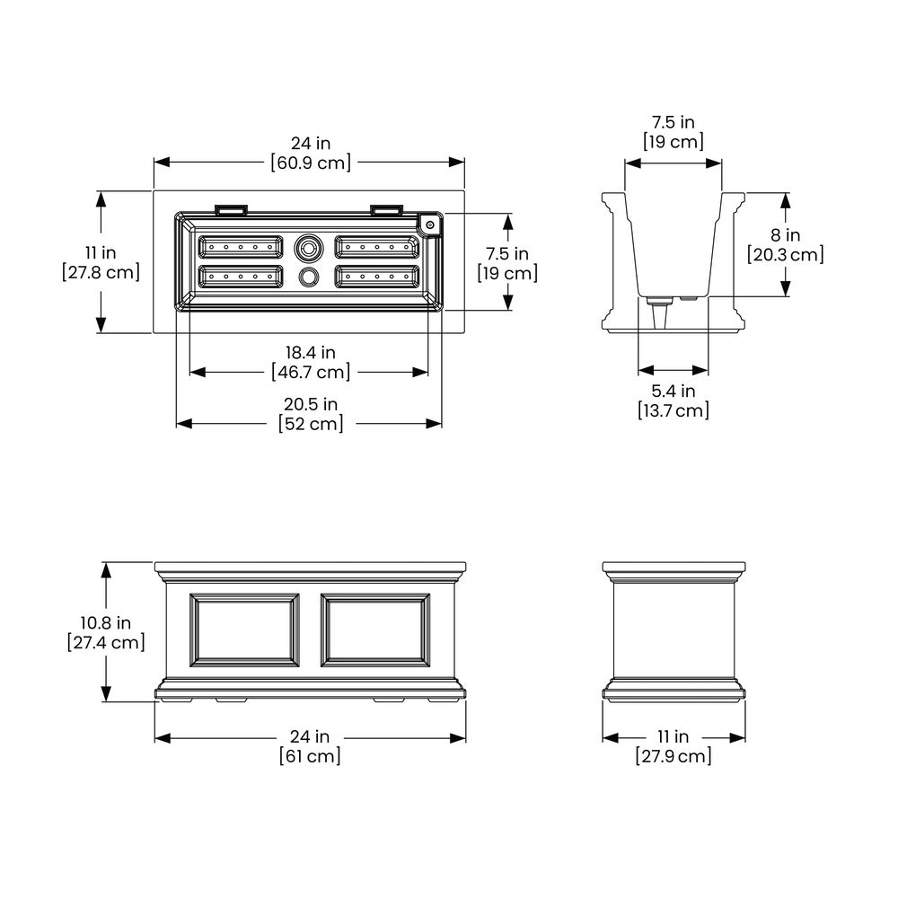 Mayne Fairfield 2ft Window Box