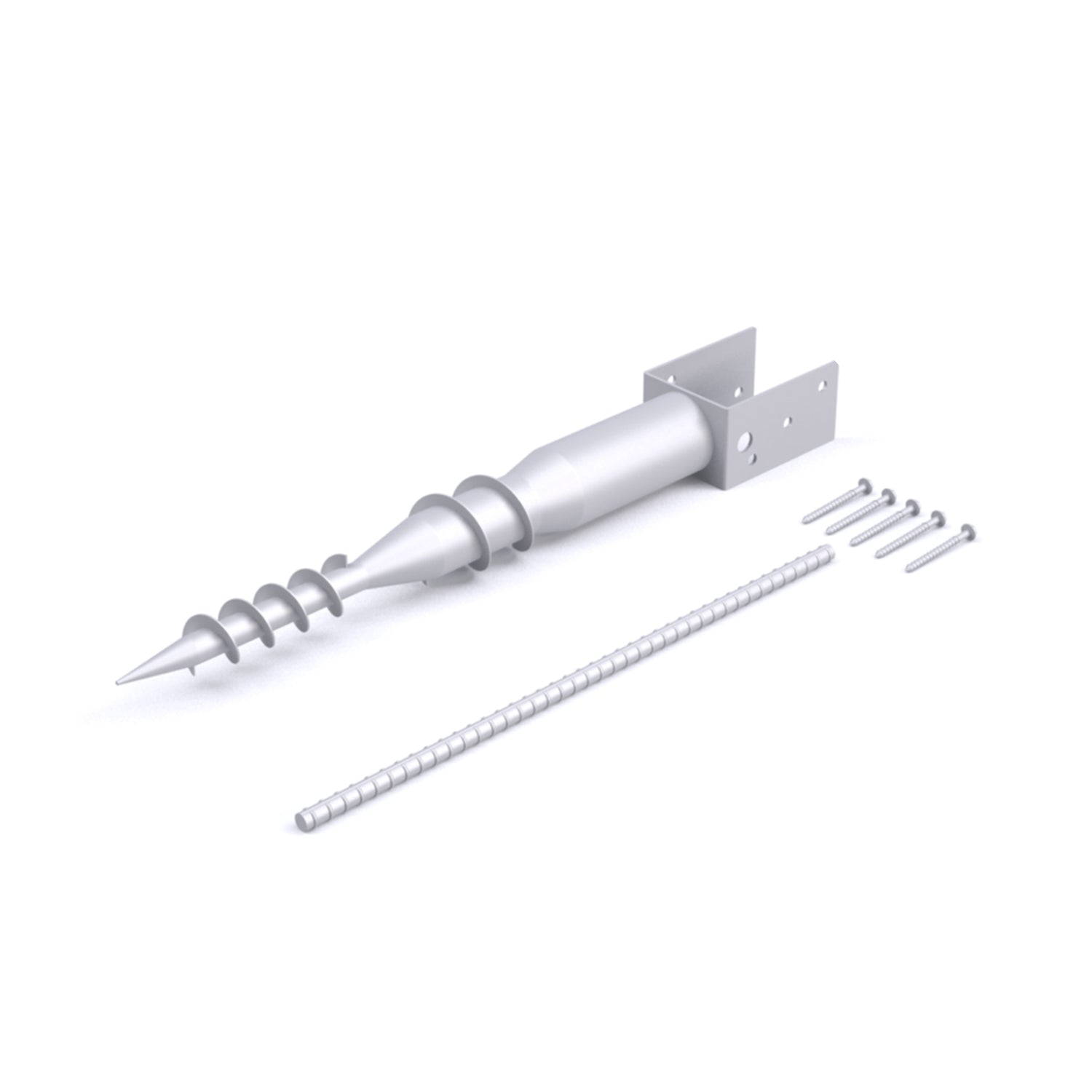 Mayne Mayne No Dig Ground Anchor - Includes Lag Bolts & Rebar