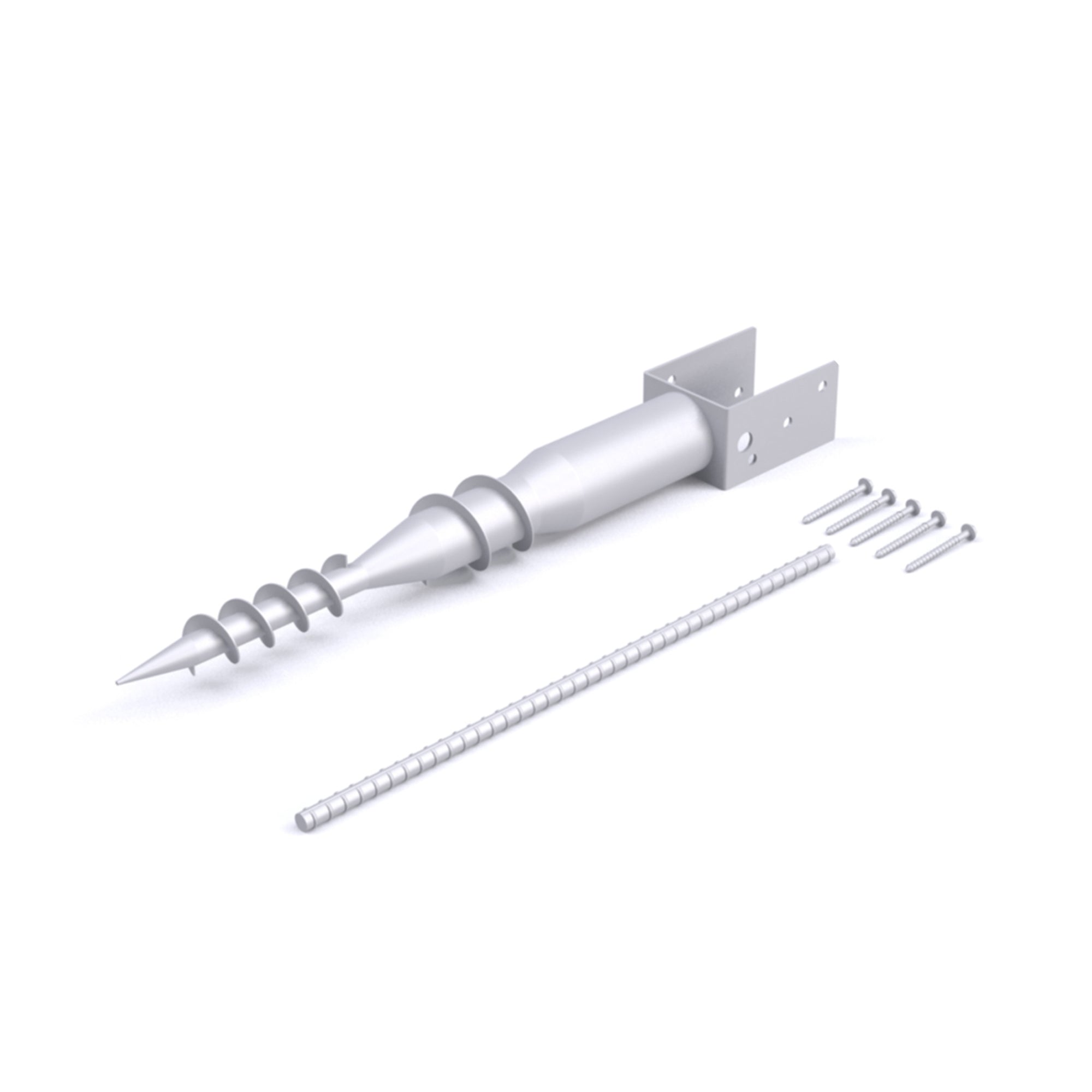 Mayne Mayne No Dig Ground Anchor - Includes Lag Bolts & Rebar