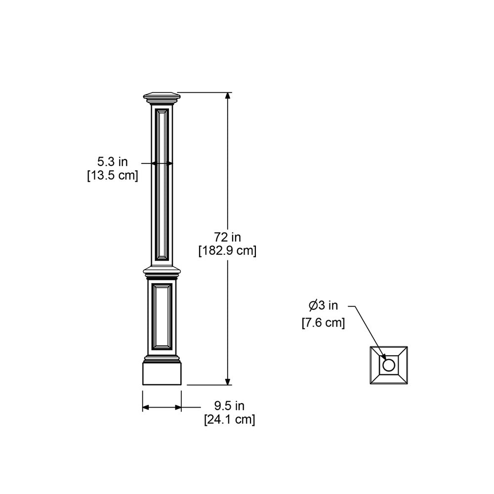 Mayne Signature Lamp Post - No Mount