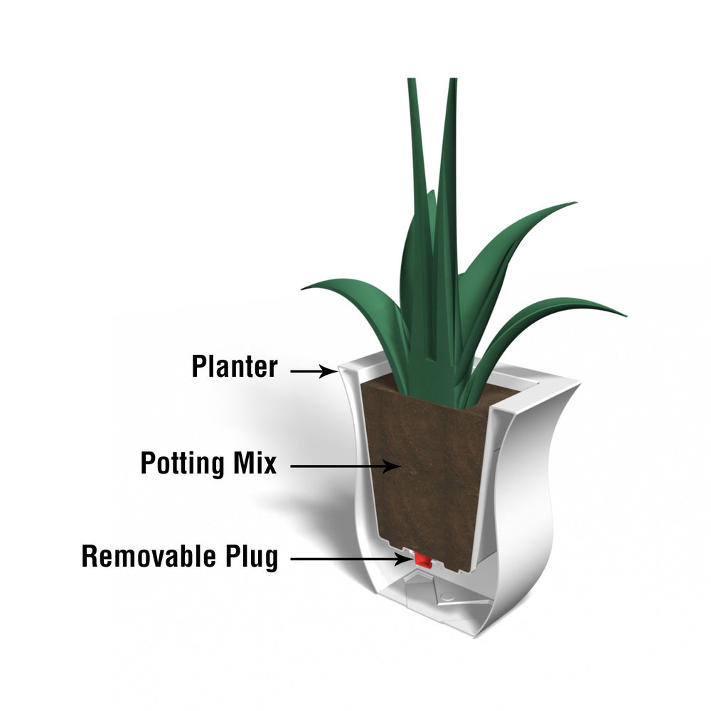 Mayne Valencia 16in Square Planter