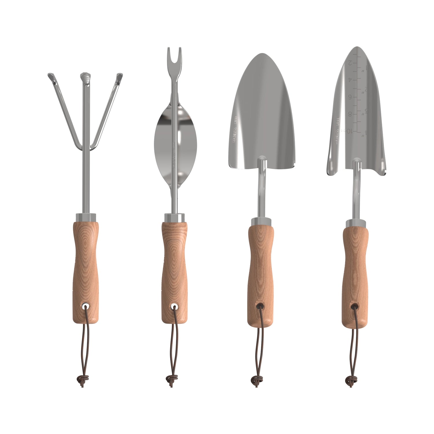 garden hand tool sets Mayne 4-Piece Essential Garden Tool Set – Hand Cultivator, Transplanter, Weeder & Trowel