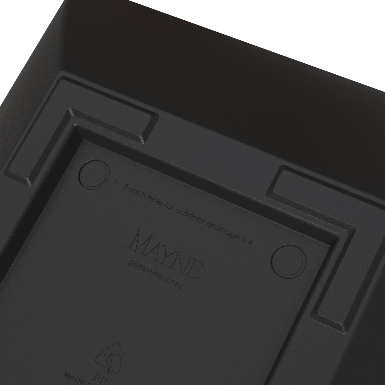 Mayne Evolve 20-Inch Square Tapered Bowl Planter