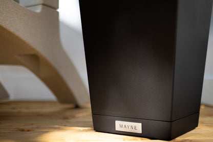 Mayne Evolve 24-Inch Tall Planter with Removable Planting Insert and Drip Tray (2-Pack)