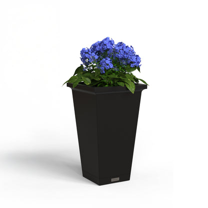 Mayne Evolve 24-Inch Tall Planter with Removable Planting Insert and Drip Tray
