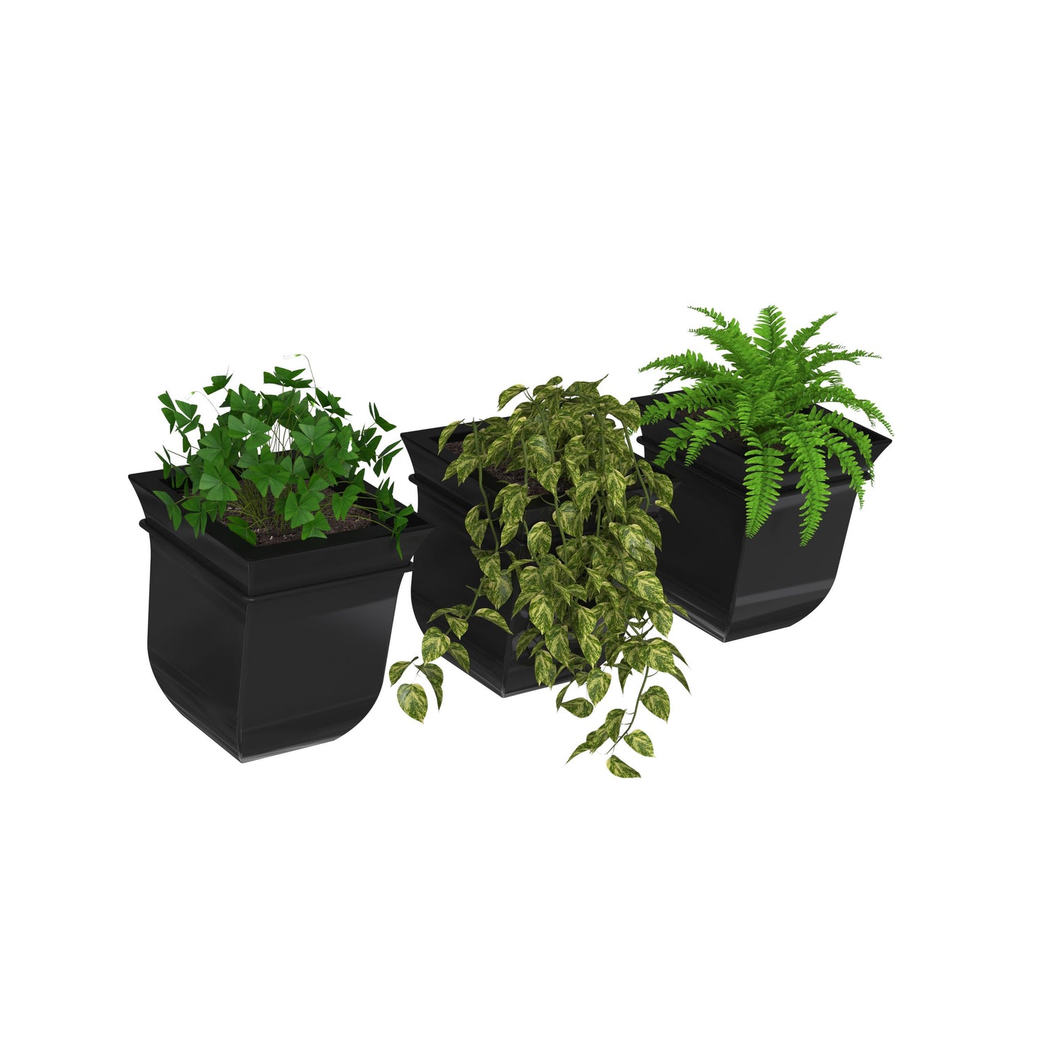 8 inch self watering planter Mayne Valencia 8-Inch Self-Watering Wall Mount Planter (3-Pack) – Mayne Inc