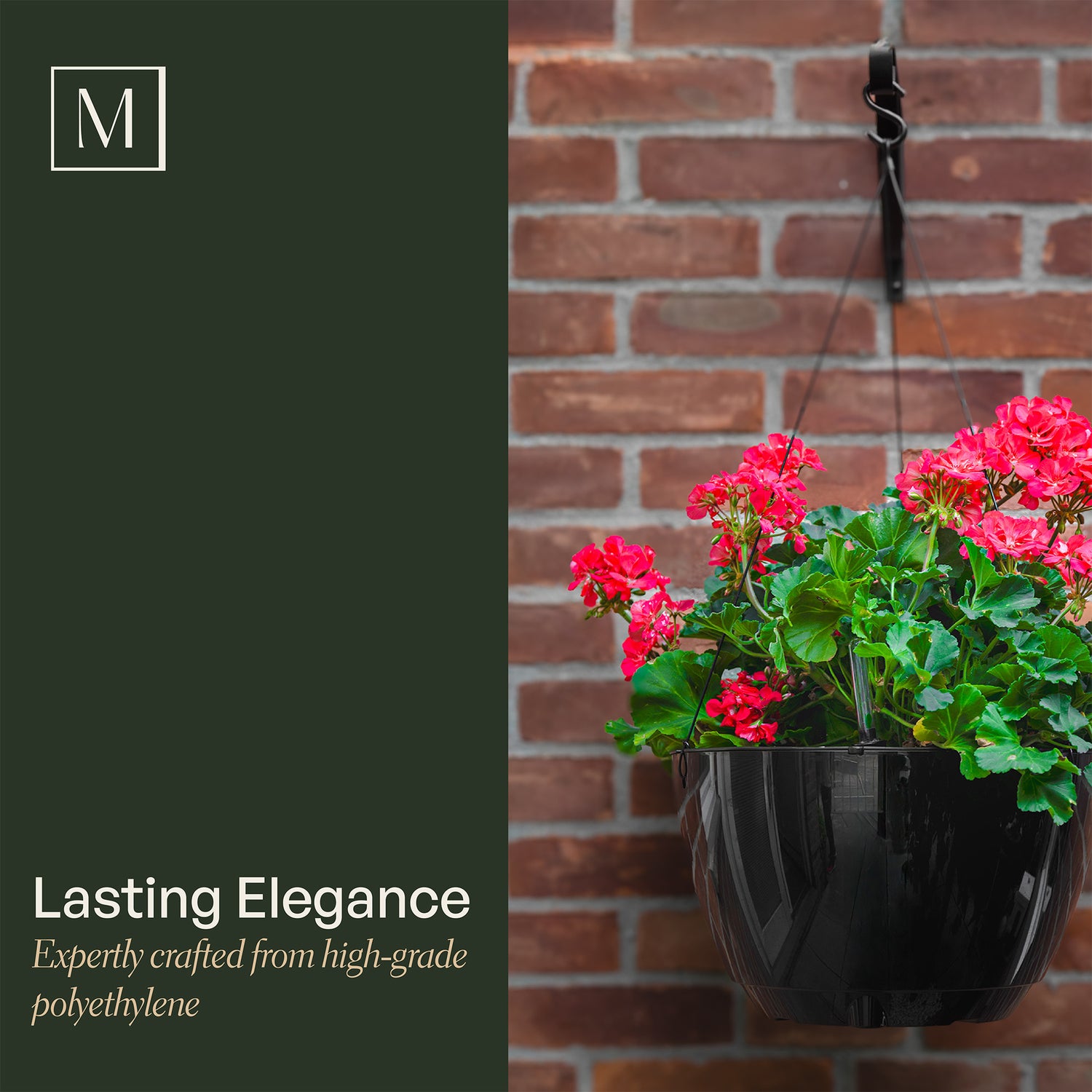 14 in planter pot Mayne Caprio 14-Inch Self-Watering Hanging Planter with Water Level In – Mayne Inc