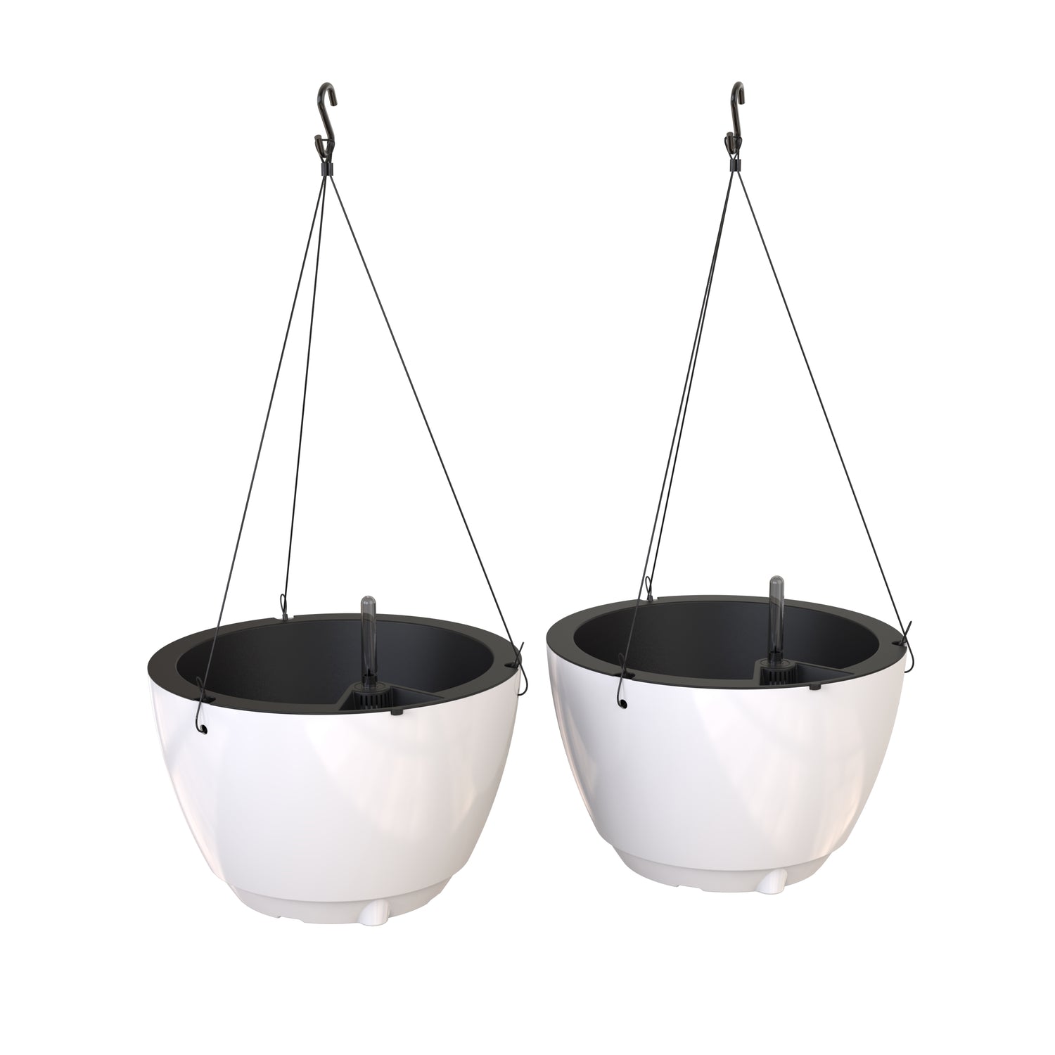 14 x 14 planter pot Mayne Caprio 14-Inch Self-Watering Hanging Planter with Water Level In – Mayne Inc