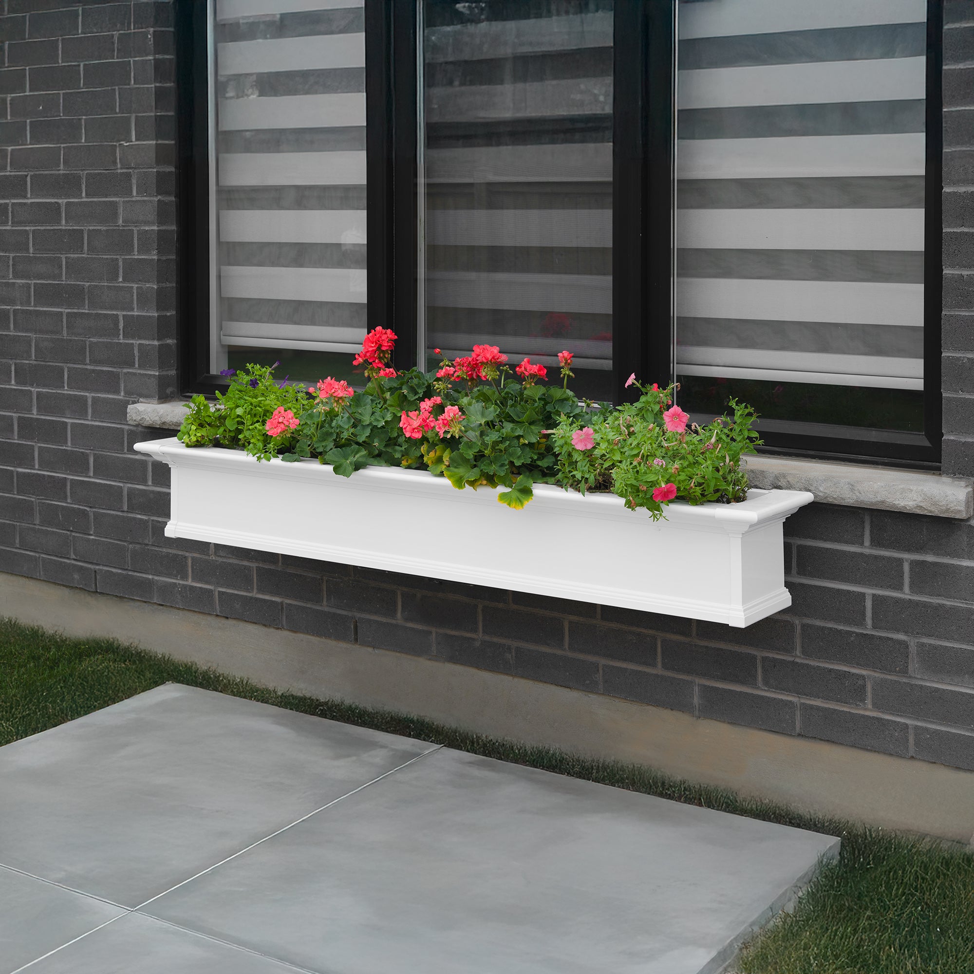 Yorkshire 6ft Window Box - White