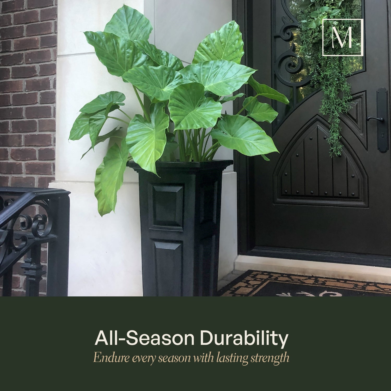 Mayne Nantucket 32-Inch Self-Watering Tall Planter with Removable Planting Insert