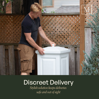 Mayne Berkshire Multi-Purpose Storage Bin - Includes Waste Bag Hooks (Black)