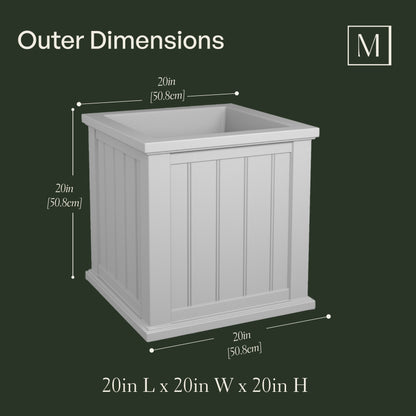 Mayne Cape Cod 20in Square Planter