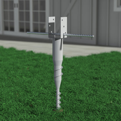 Mayne No Dig Ground Anchor - Includes Lag Bolts &amp; Rebar