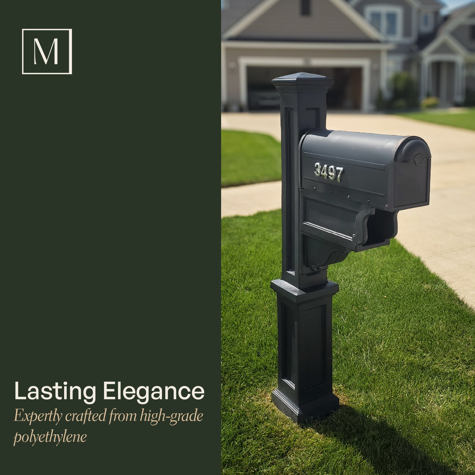 Mayne Dover Single Arm Mail Post