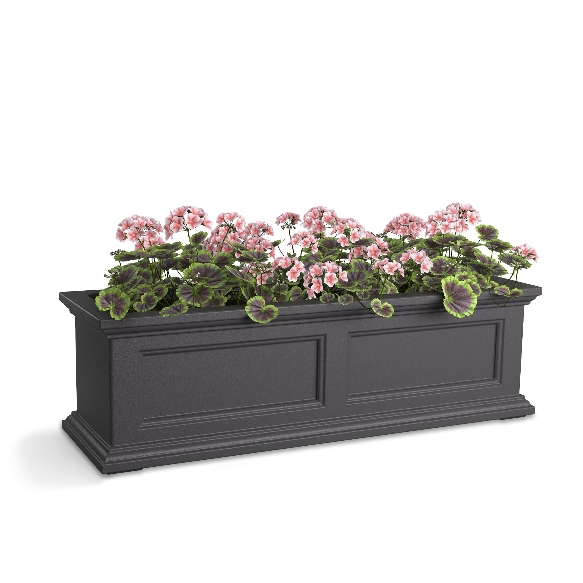 Mayne Fairfield 3ft Self-Watering Window Box with Steel Wall Mount Brackets