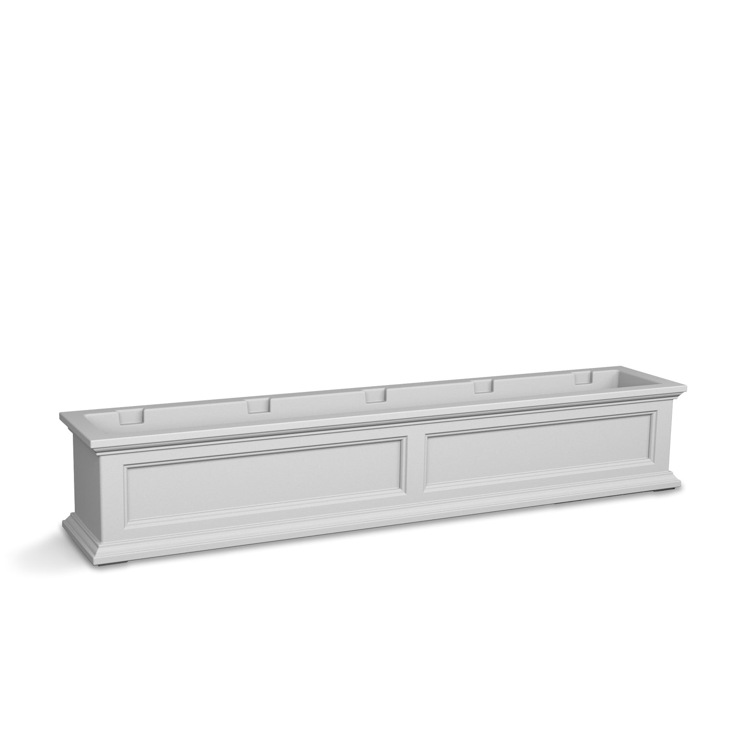 self watering plastic window box planter Mayne Fairfield 5ft Self-Watering Window Box with Steel Wall Mount Bra – Mayne Inc