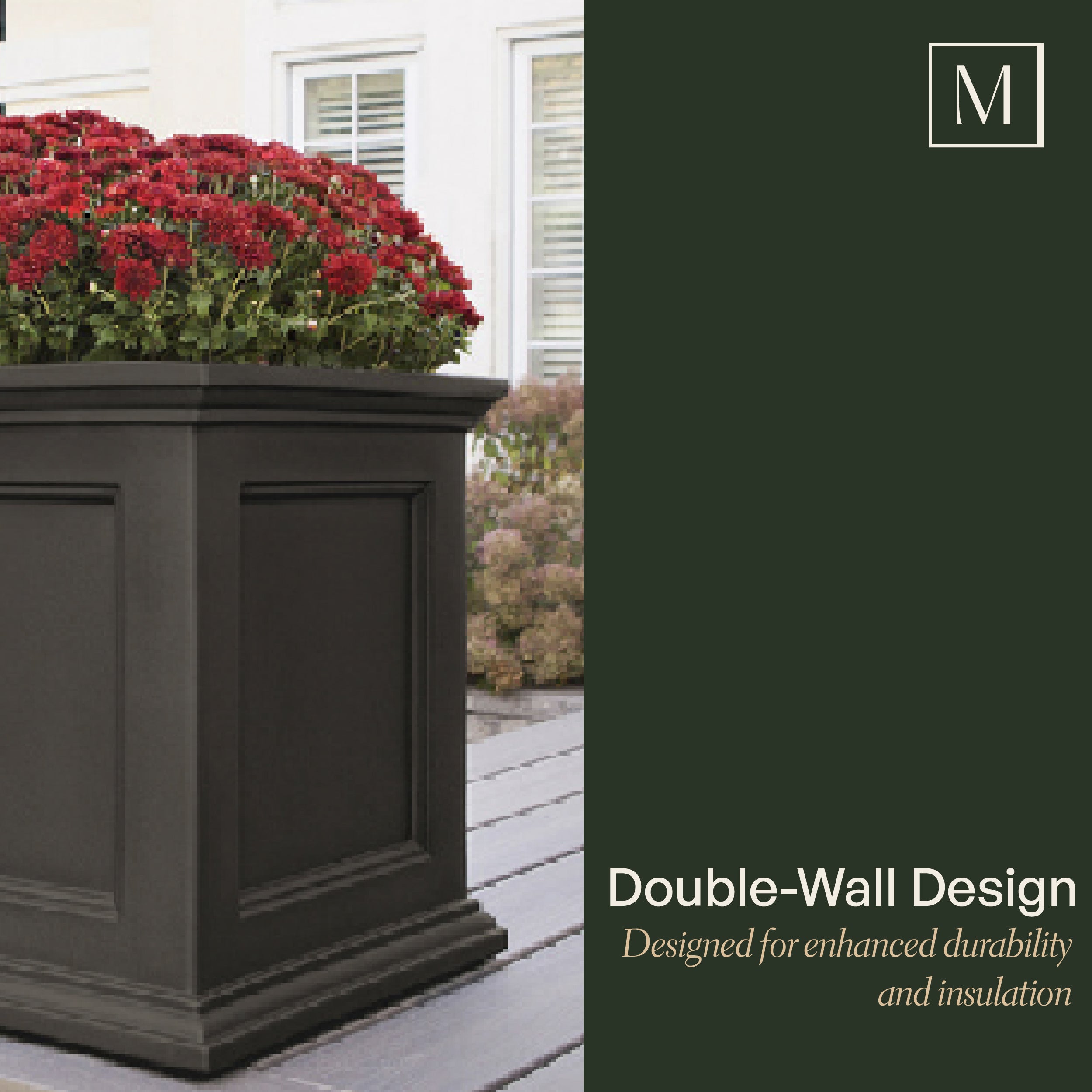 Mayne Fairfield 20-Inch Self-Watering Square Planter