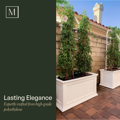 Mayne Fairfield 20x36-Inch Self-Watering Rectangle Planter