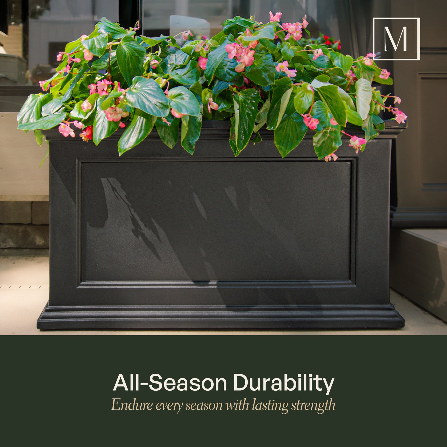 fairfield self watering planter Mayne Fairfield 20x36-Inch Self-Watering Rectangle Planter – Mayne Inc