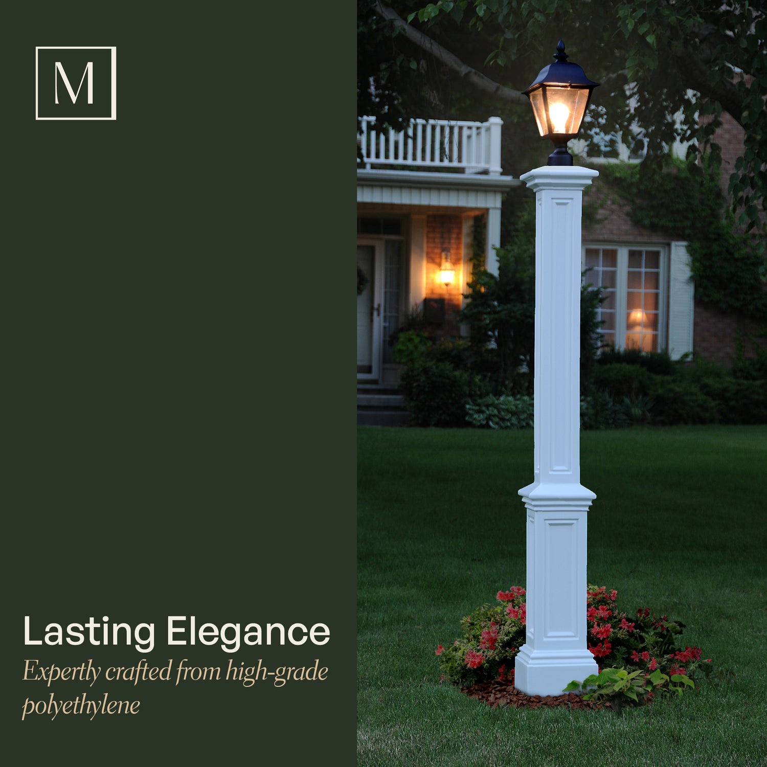 Mayne Signature Lamp Post with PVC Mount