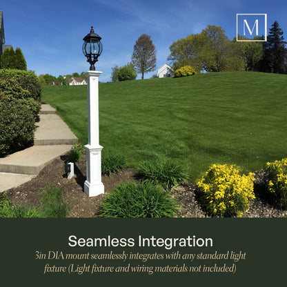 Mayne Signature Lamp Post with PVC Mount