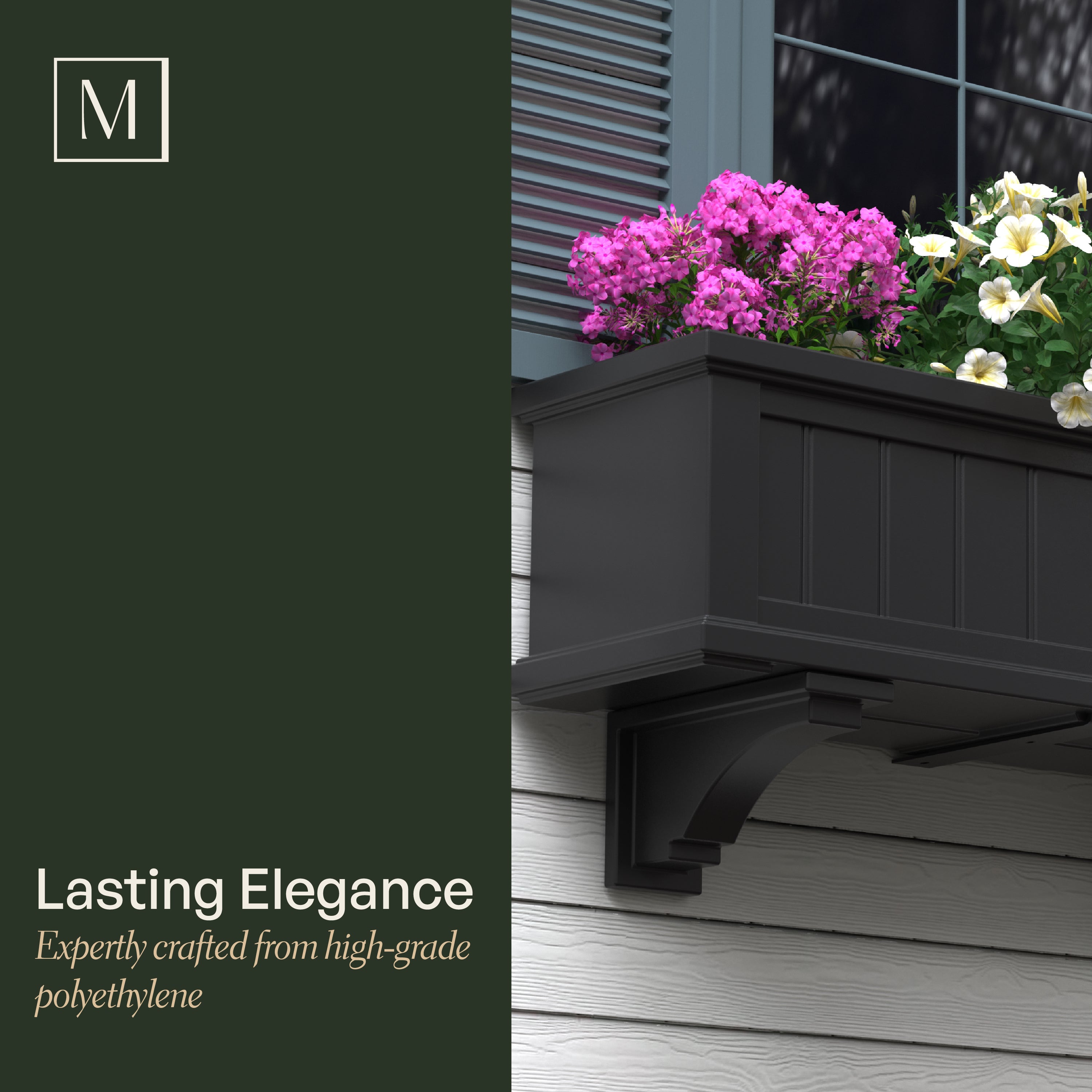 Mayne Fairfield Corbels (Graphite Grey &amp; Espresso, 2-Pack)