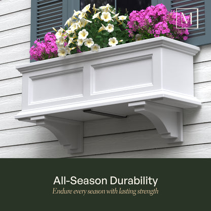 Mayne Fairfield Corbels (Graphite Grey &amp; Espresso, 2-Pack)