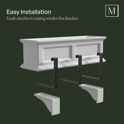 Mayne Fairfield Corbels (Graphite Grey &amp; Espresso, 2-Pack)