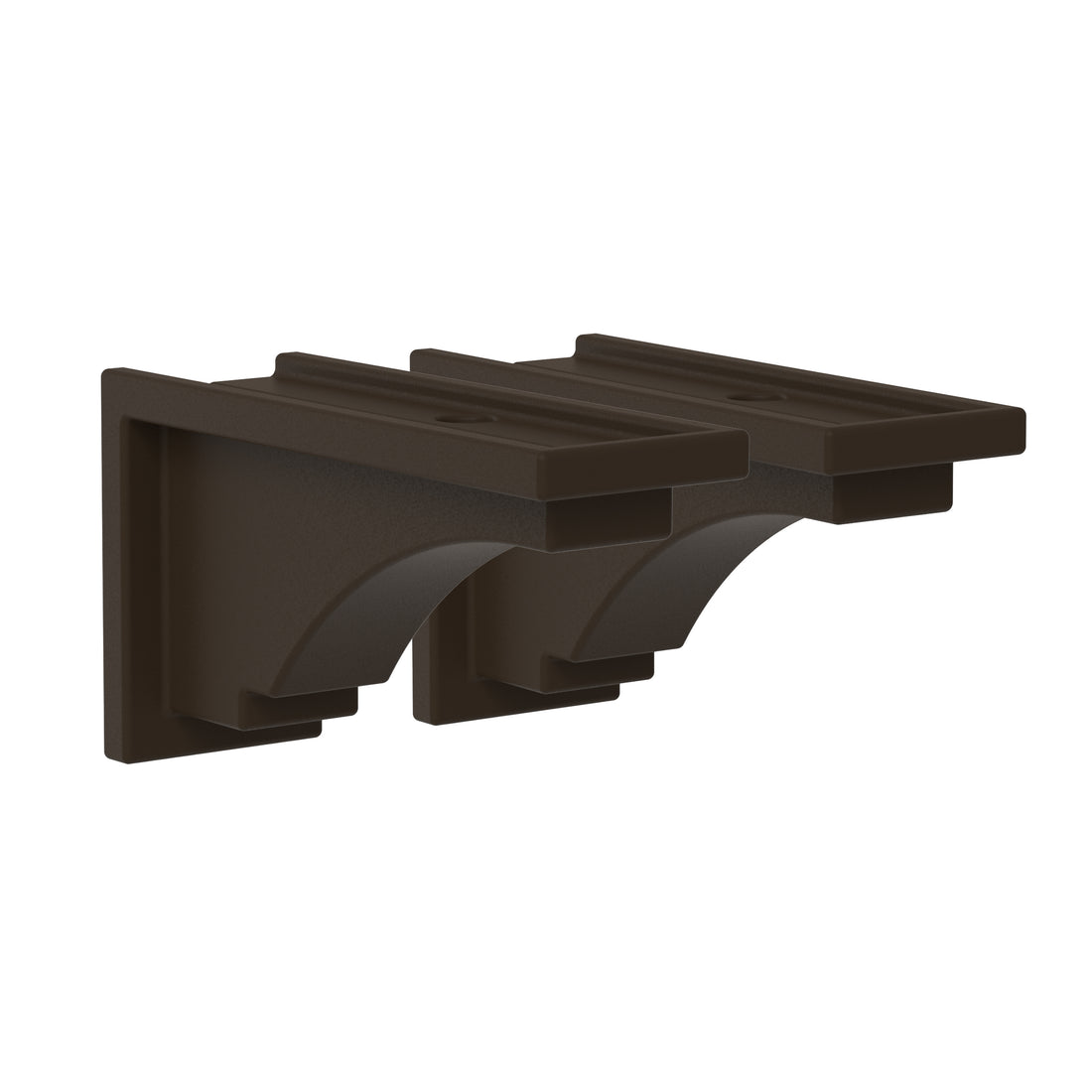 Mayne Fairfield Corbels (Graphite Grey &amp; Espresso, 2-Pack)