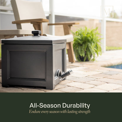 Mayne Fairfield Garden Hose Bin (Black)