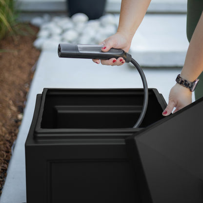 Mayne Fairfield Garden Hose Bin (Black)
